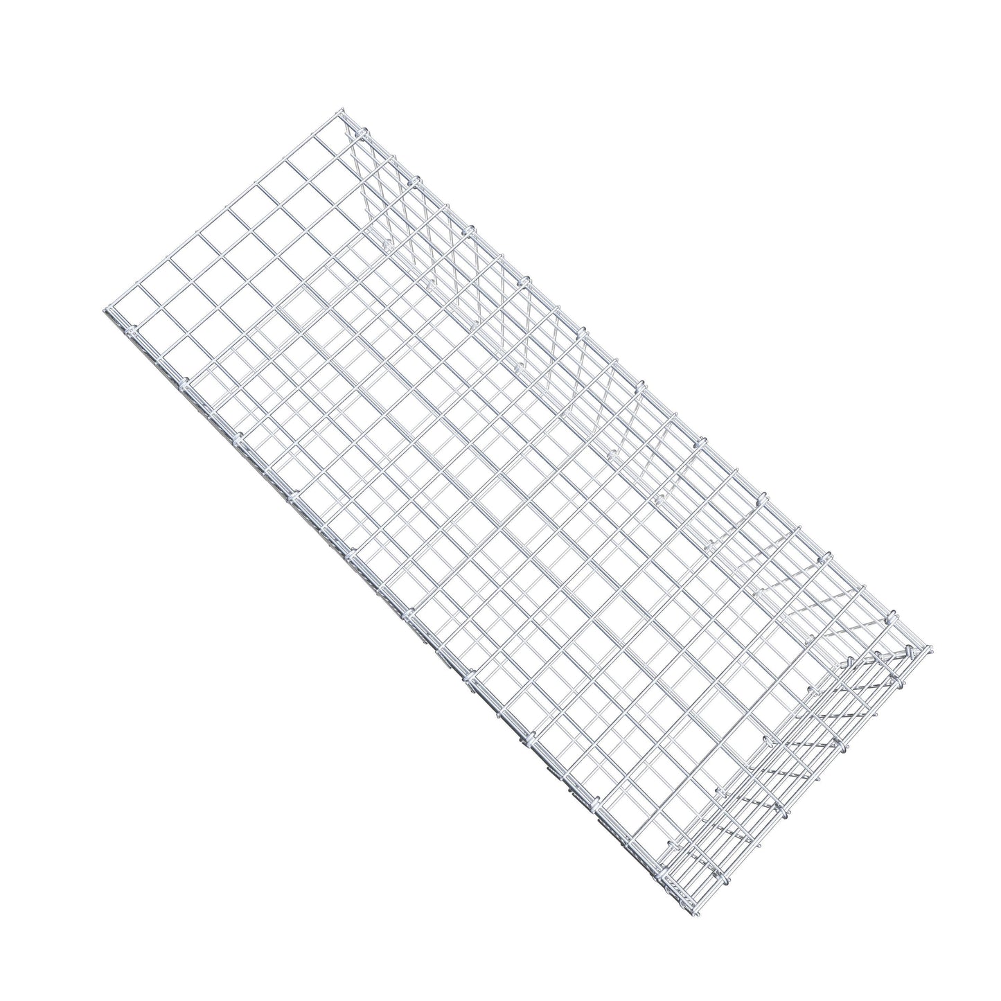 Typ 2 påbyggnadsgabion 100 cm x 30 cm x 40 cm (L x H x D), maskstorlek 5 cm x 5 cm, C-ring