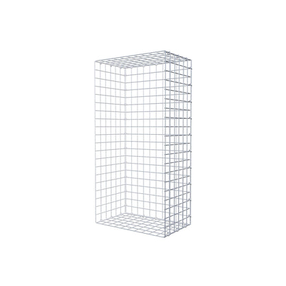 Monteret gabion type 2 100 cm x 30 cm x 50 cm (L x H x D), maskestørrelse 5 cm x 5 cm, C-ring