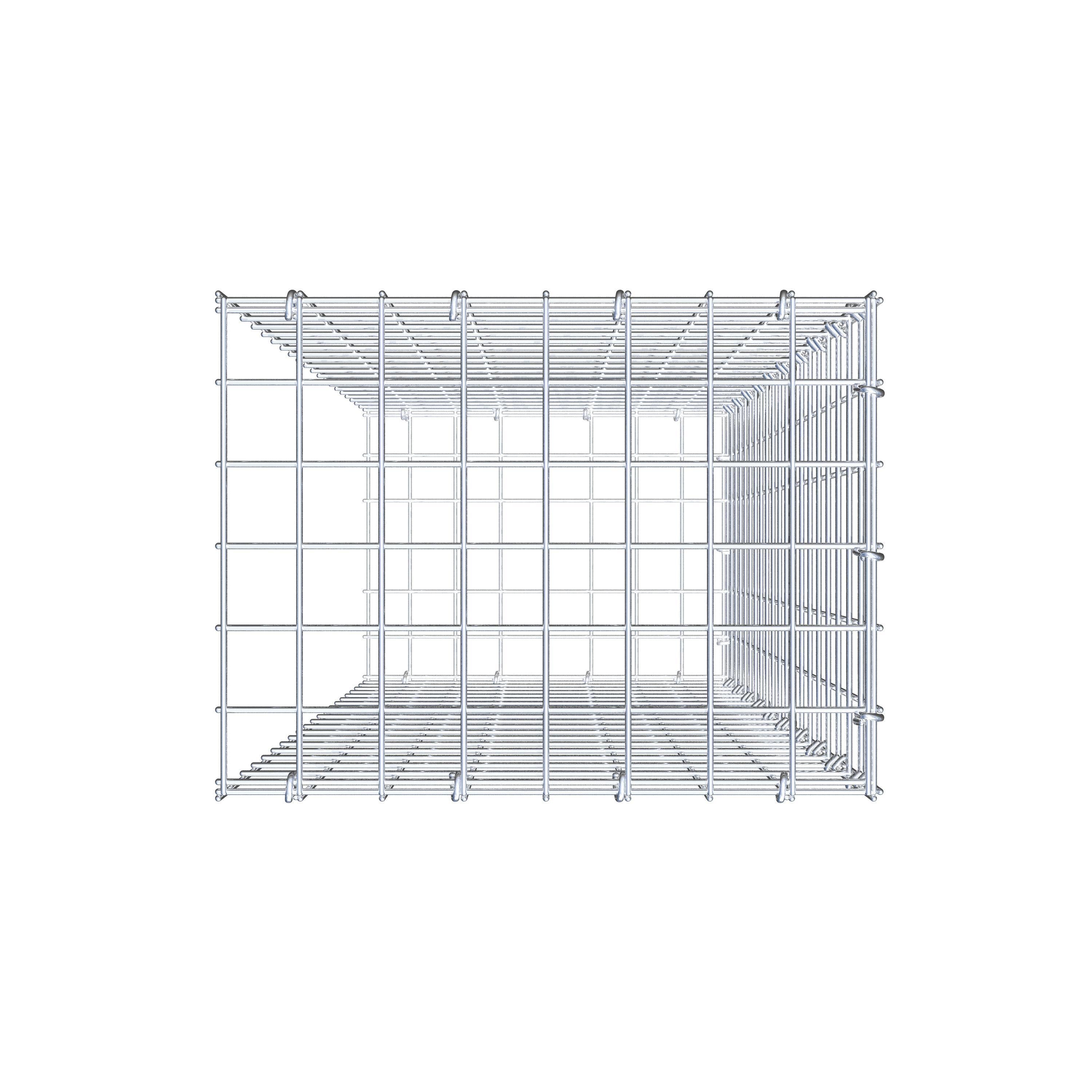 Gabião Tipo 2 100 cm x 40 cm x 30 cm (C x A x P), malhagem 5 cm x 5 cm, anel C