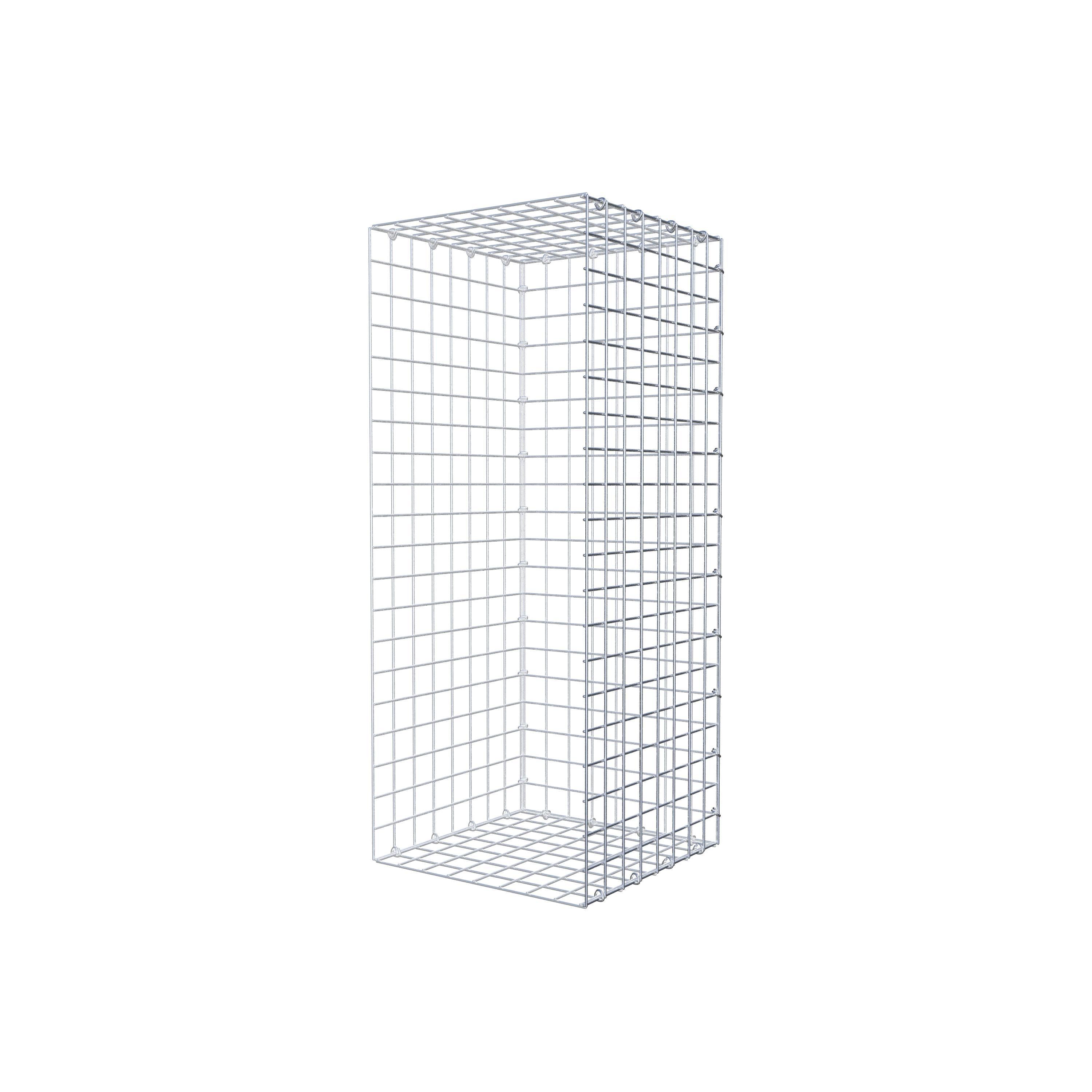 Gabbione aggiuntivo di tipo 2 100 cm x 40 cm x 40 cm (L x H x P), maglia 5 cm x 5 cm, anello a C