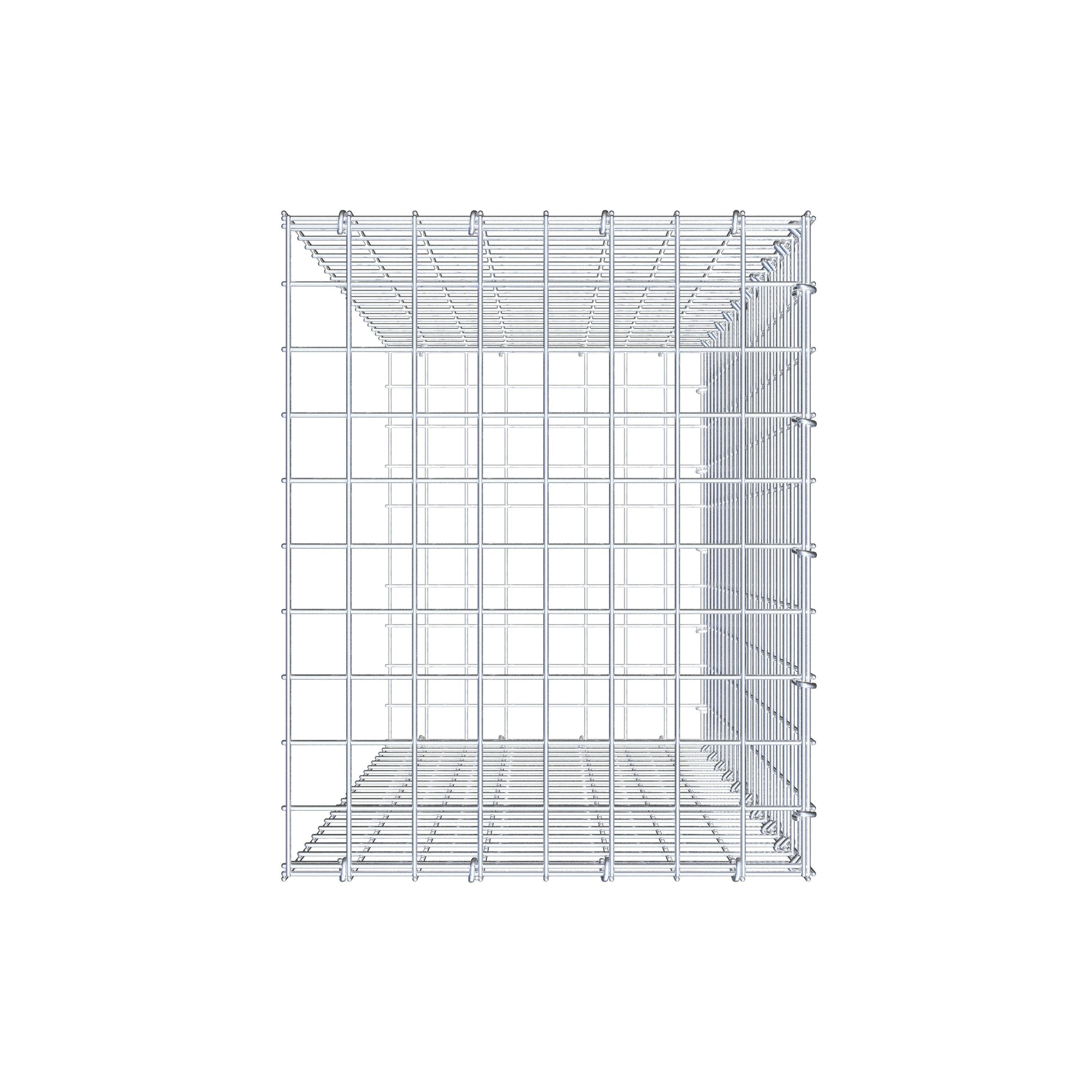 Gabião tipo 2 100 cm x 40 cm x 50 cm (C x A x P), malhagem 5 cm x 5 cm, anel C