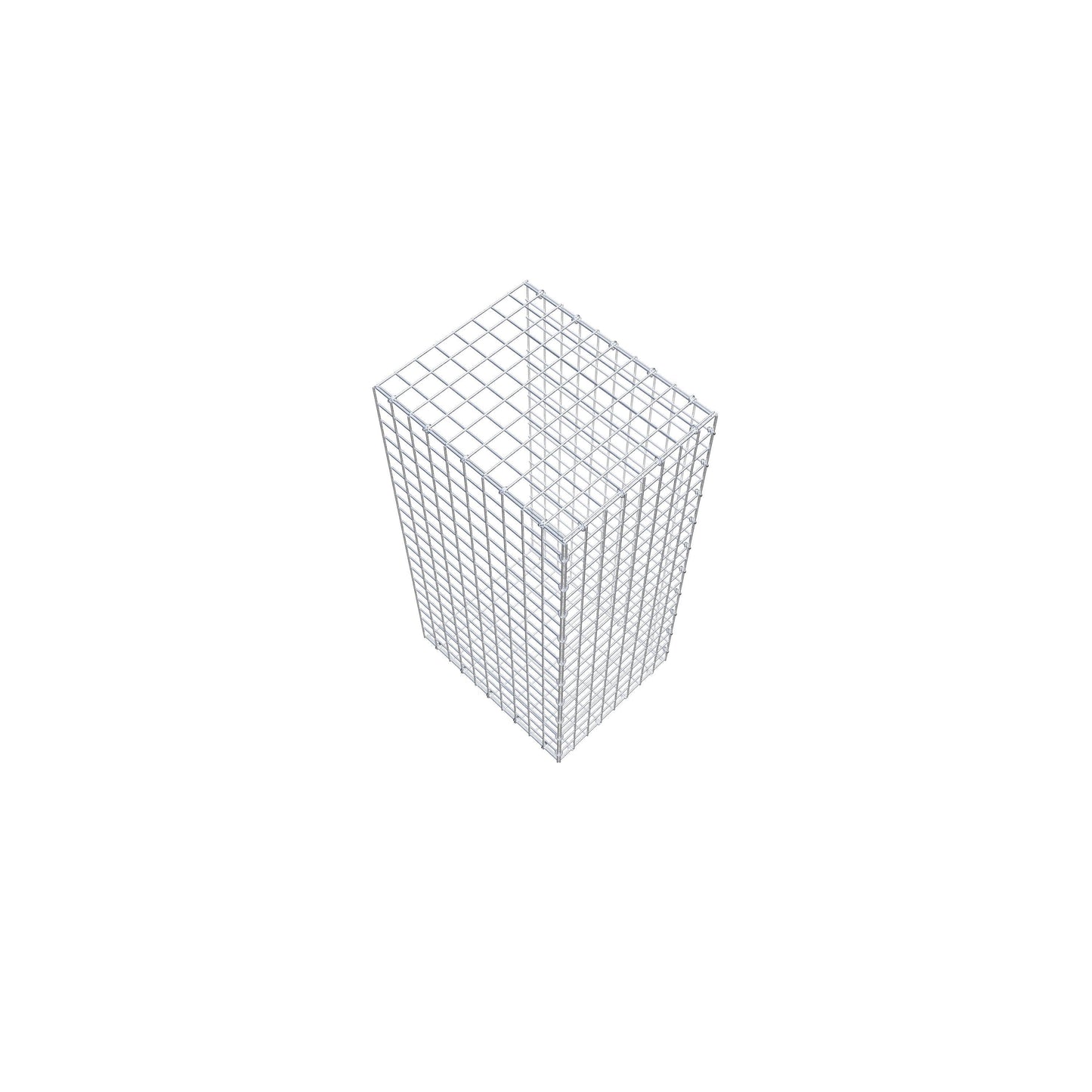 Type 2 oplegkorf 100 cm x 50 cm x 40 cm (L x H x D), maaswijdte 5 cm x 5 cm, C-ring