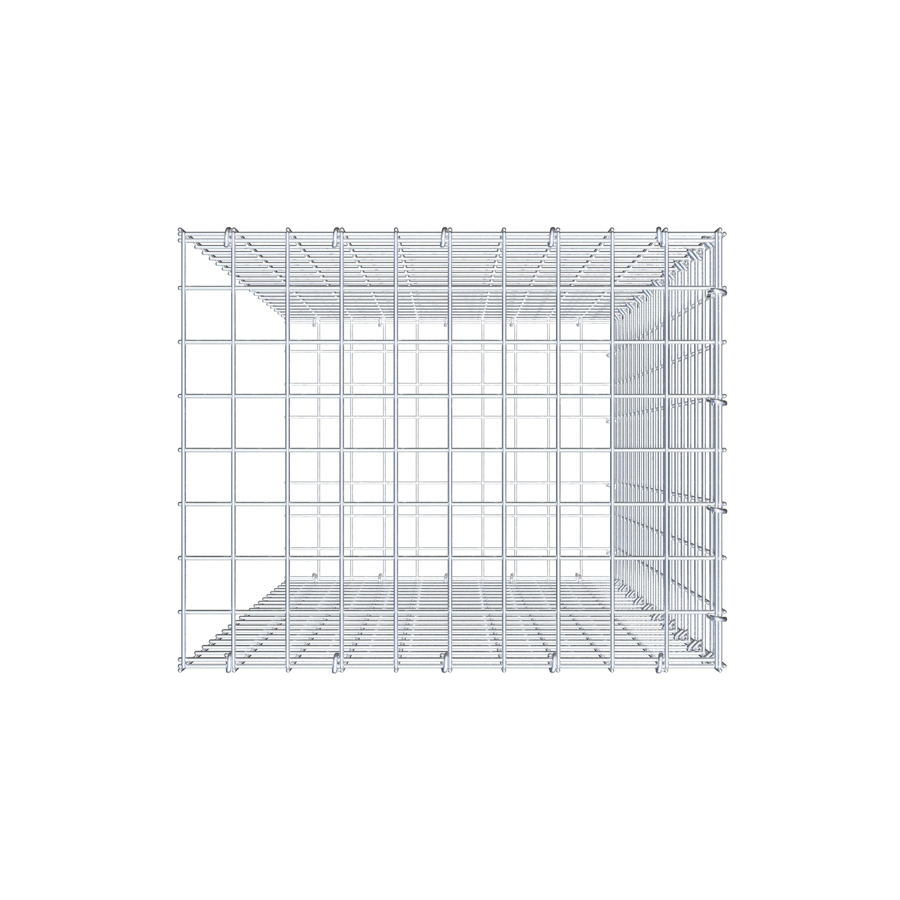 Gabião Tipo 2 100 cm x 50 cm x 40 cm (C x A x P), malhagem 5 cm x 5 cm, anel C