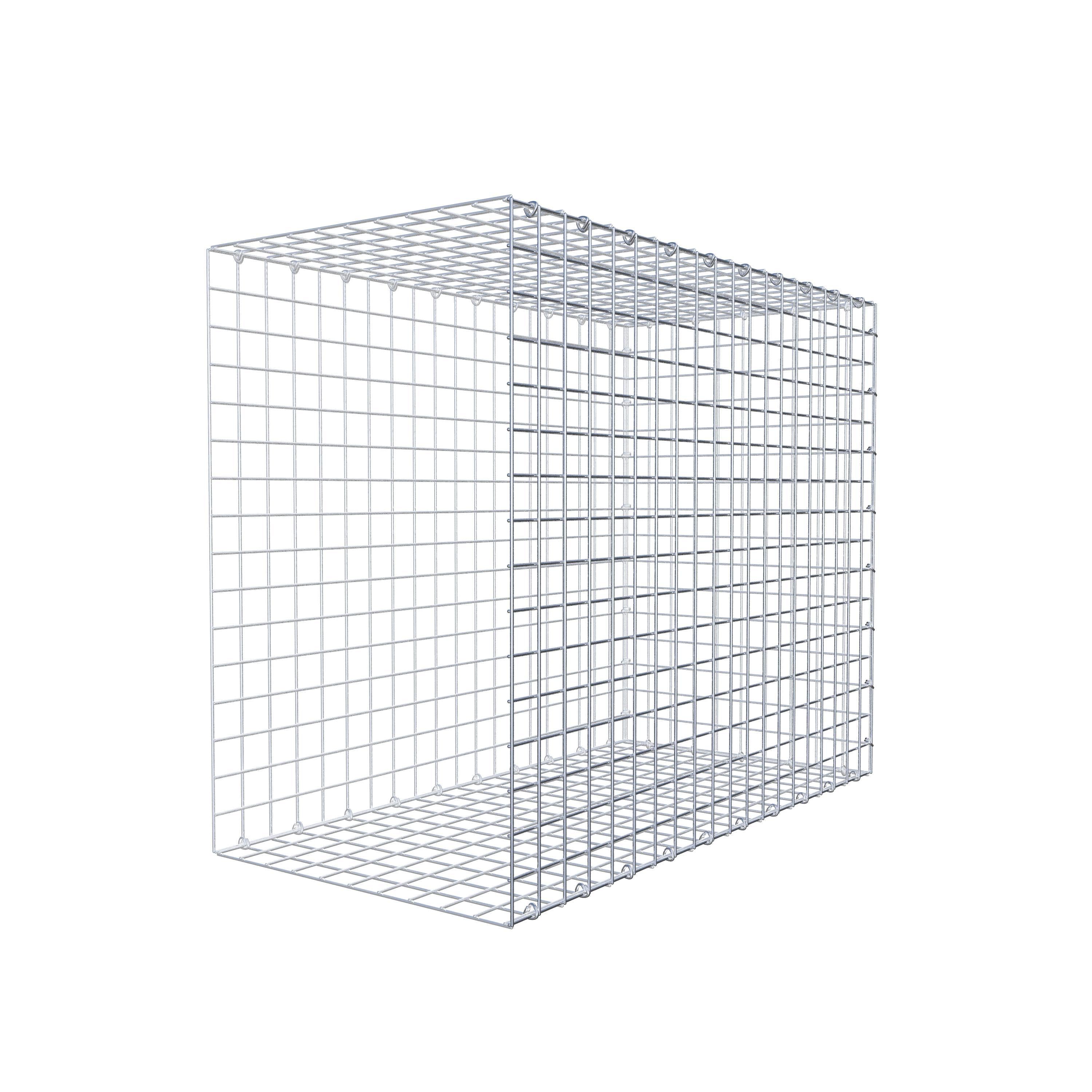Gavión adicional tipo 2 100 cm x 80 cm x 50 cm (L x A x P), malla 5 cm x 5 cm, anillo en C