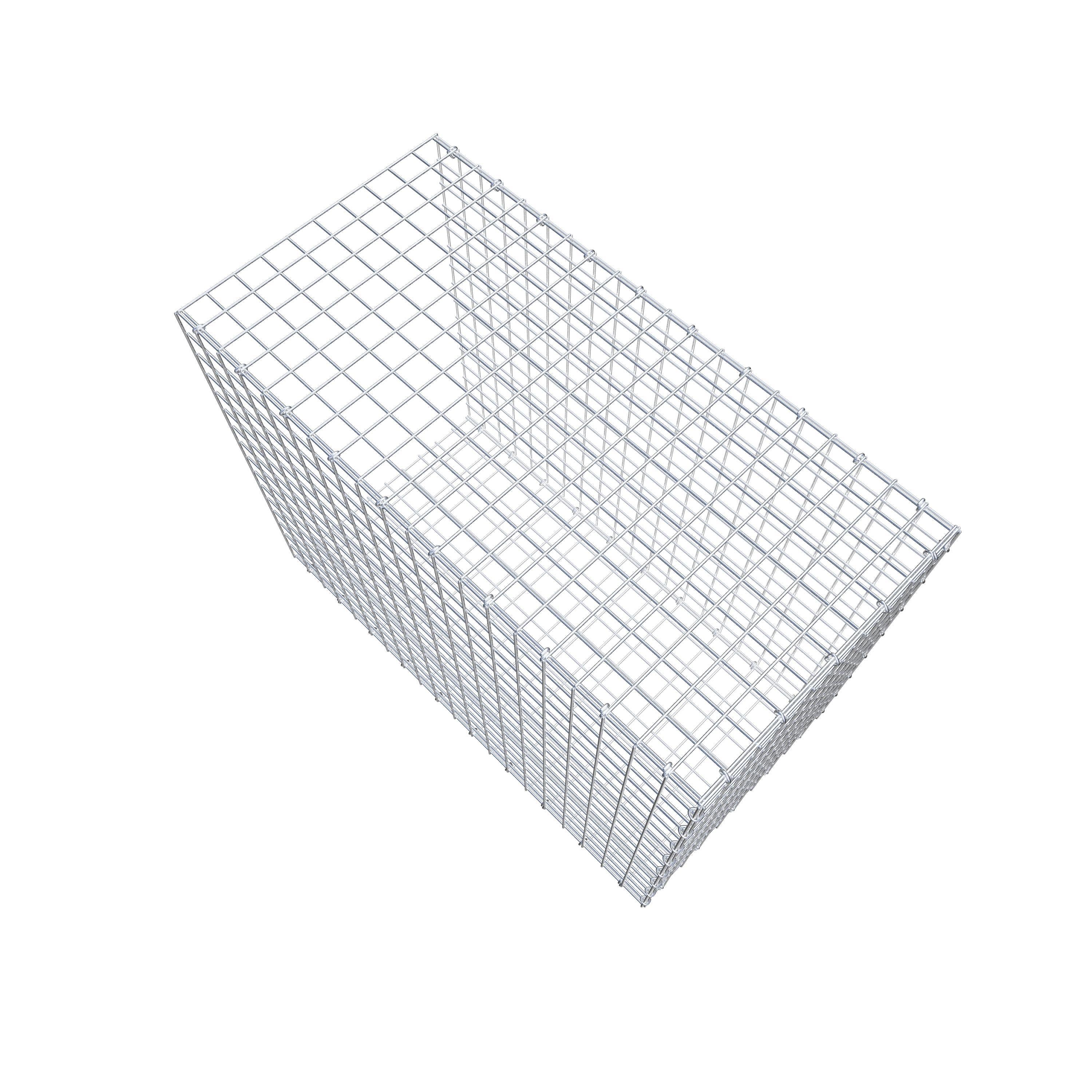 Gavión adicional tipo 2 100 cm x 80 cm x 50 cm (L x A x P), malla 5 cm x 5 cm, anillo en C
