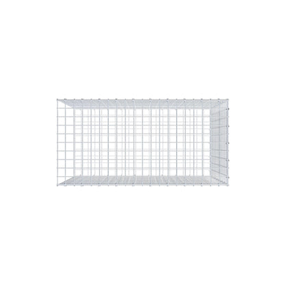 Anbaugabione Typ 2 100 cm x 80 cm x 50 cm (L x H x T), Maschenweite 5 cm x 5 cm, C-Ring