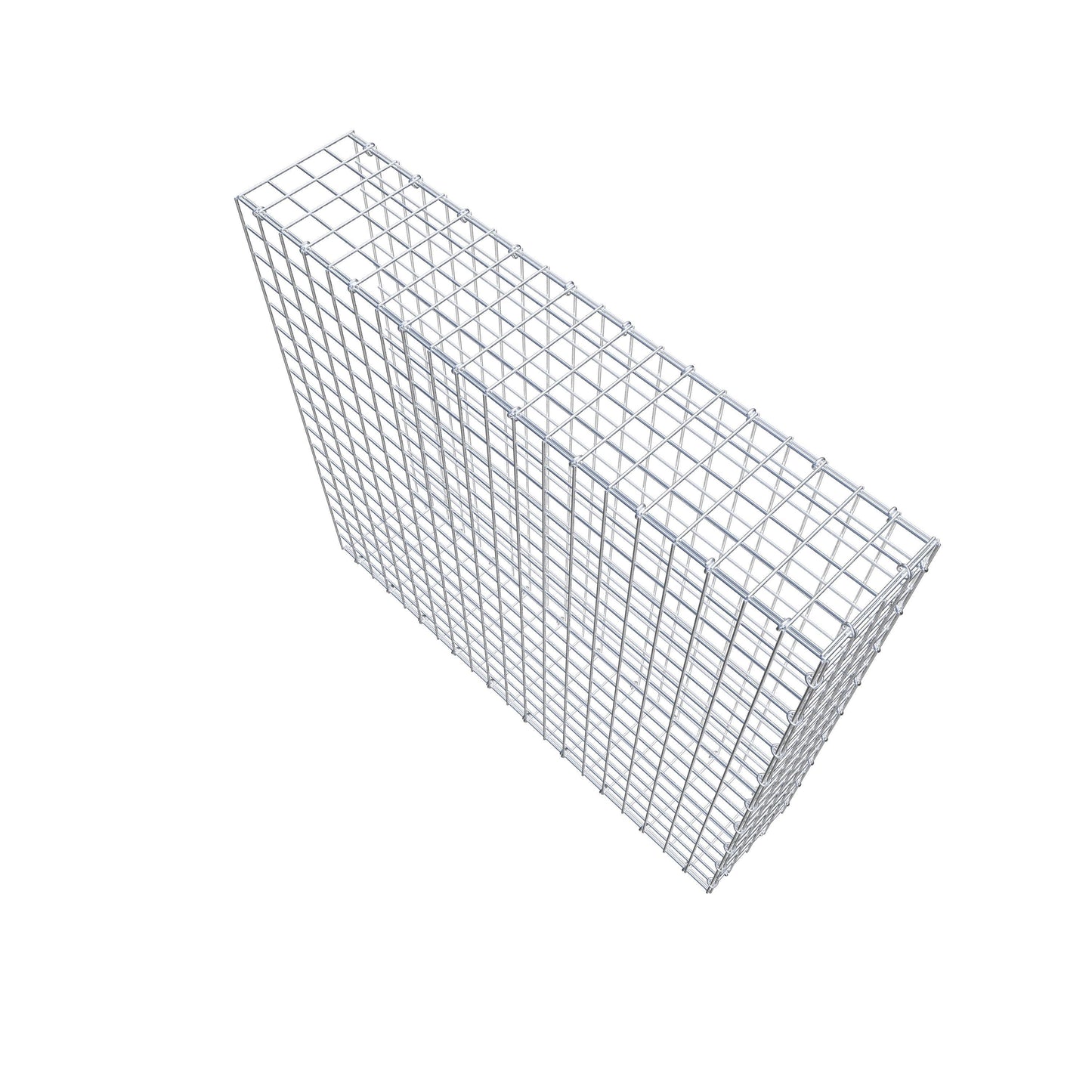 Mounted gabion type 2 100 cm x 90 cm x 20 cm (L x H x D), mesh size 5 cm x 5 cm, C-ring