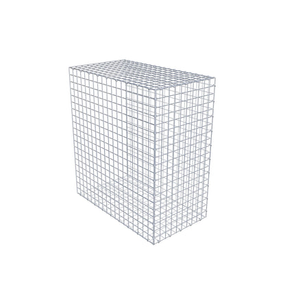 Gavión complementario de tipo 2 100 cm x 90 cm x 50 cm (largo x alto x fondo), malla 5 cm x 5 cm, anillo en C