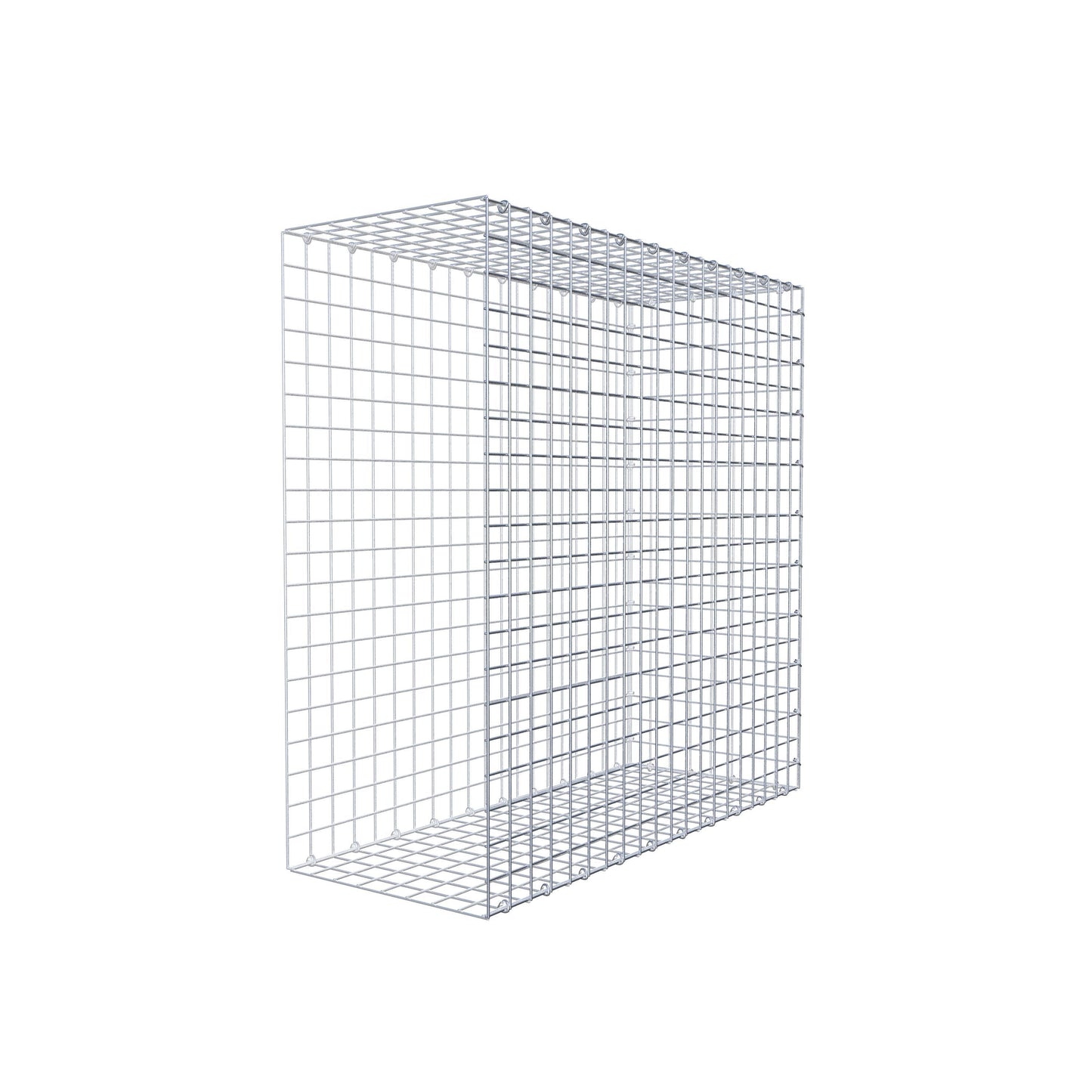 Monteret gabion type 2 100 cm x 100 cm x 40 cm (L x H x D), maskestørrelse 5 cm x 5 cm, C-ring