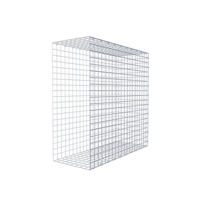 Monteret gabion type 2 100 cm x 100 cm x 40 cm (L x H x D), maskestørrelse 5 cm x 5 cm, C-ring