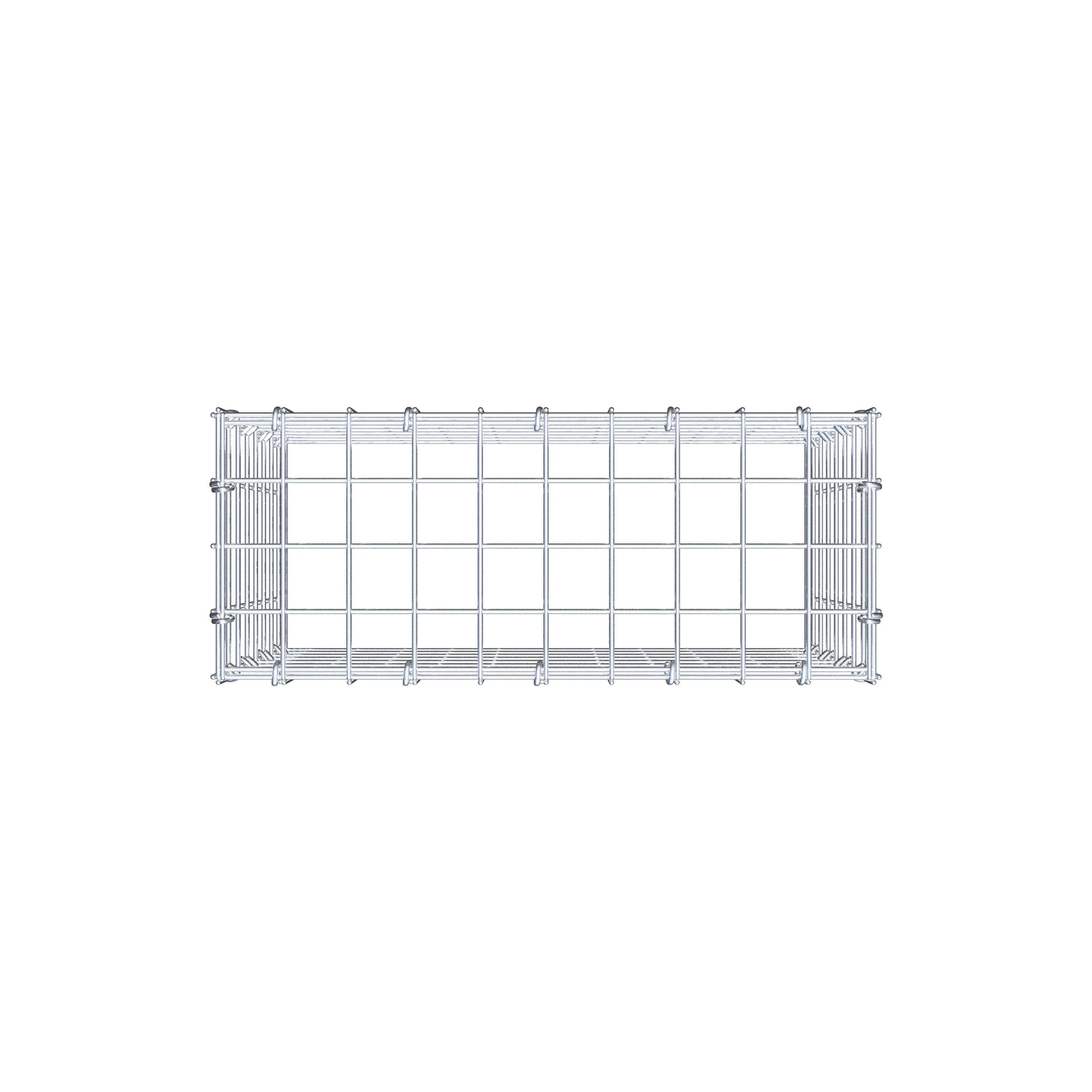 Gabião Tipo 3 50 cm x 40 cm x 20 cm (C x A x P), malhagem 5 cm x 5 cm, anel C