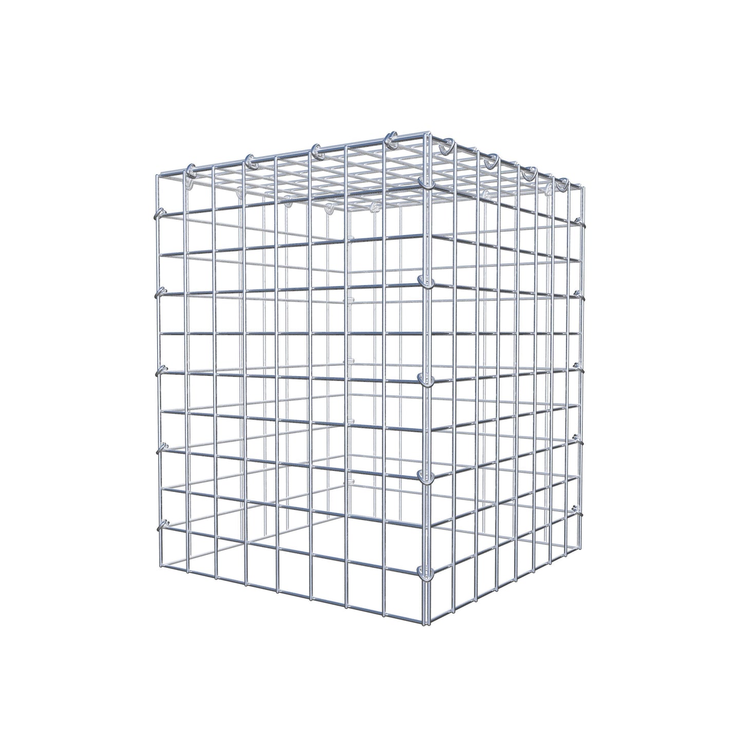 Mounted gabion type 3 50 cm x 40 cm x 40 cm (L x H x D), mesh size 5 cm x 5 cm, C-ring