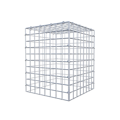 Mounted gabion type 3 50 cm x 40 cm x 40 cm (L x H x D), mesh size 5 cm x 5 cm, C-ring