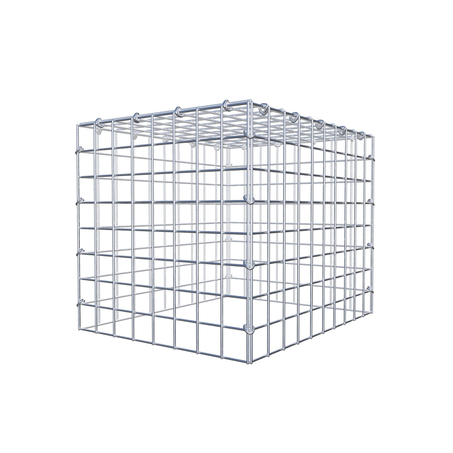 Mounted gabion type 3 50 cm x 40 cm x 40 cm (L x H x D), mesh size 5 cm x 5 cm, C-ring