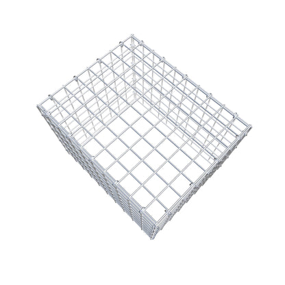 Mounted gabion type 3 50 cm x 40 cm x 40 cm (L x H x D), mesh size 5 cm x 5 cm, C-ring