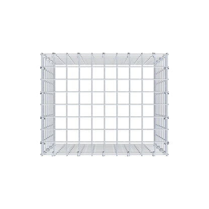 Mounted gabion type 3 50 cm x 40 cm x 40 cm (L x H x D), mesh size 5 cm x 5 cm, C-ring