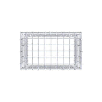 Anbaugabione Typ 3 50 cm x 50 cm x 30 cm (L x H x T), Maschenweite 5 cm x 5 cm, C-Ring
