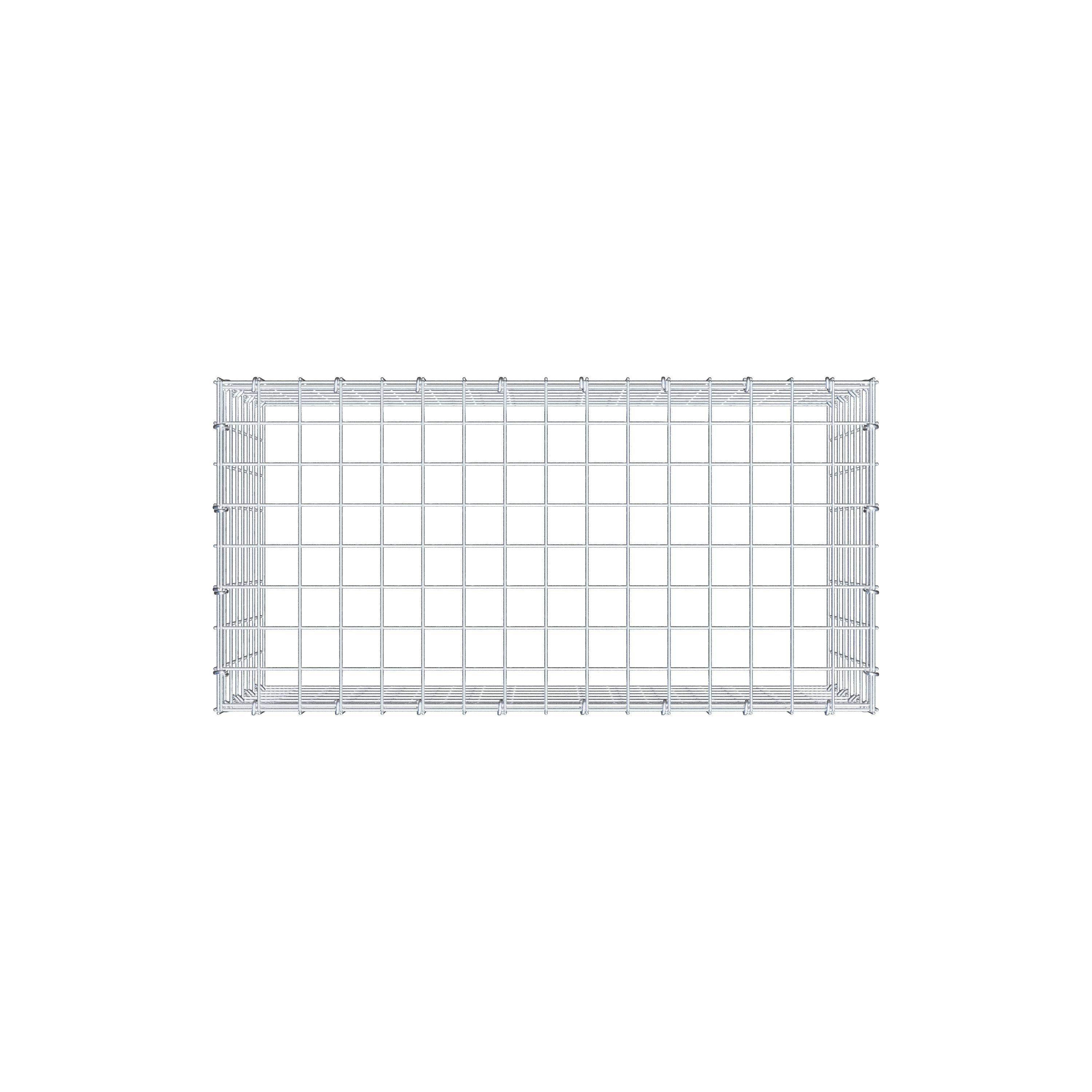 Anbaugabione Typ 3 80 cm x 40 cm x 40 cm (L x H x T), Maschenweite 5 cm x 5 cm, C-Ring