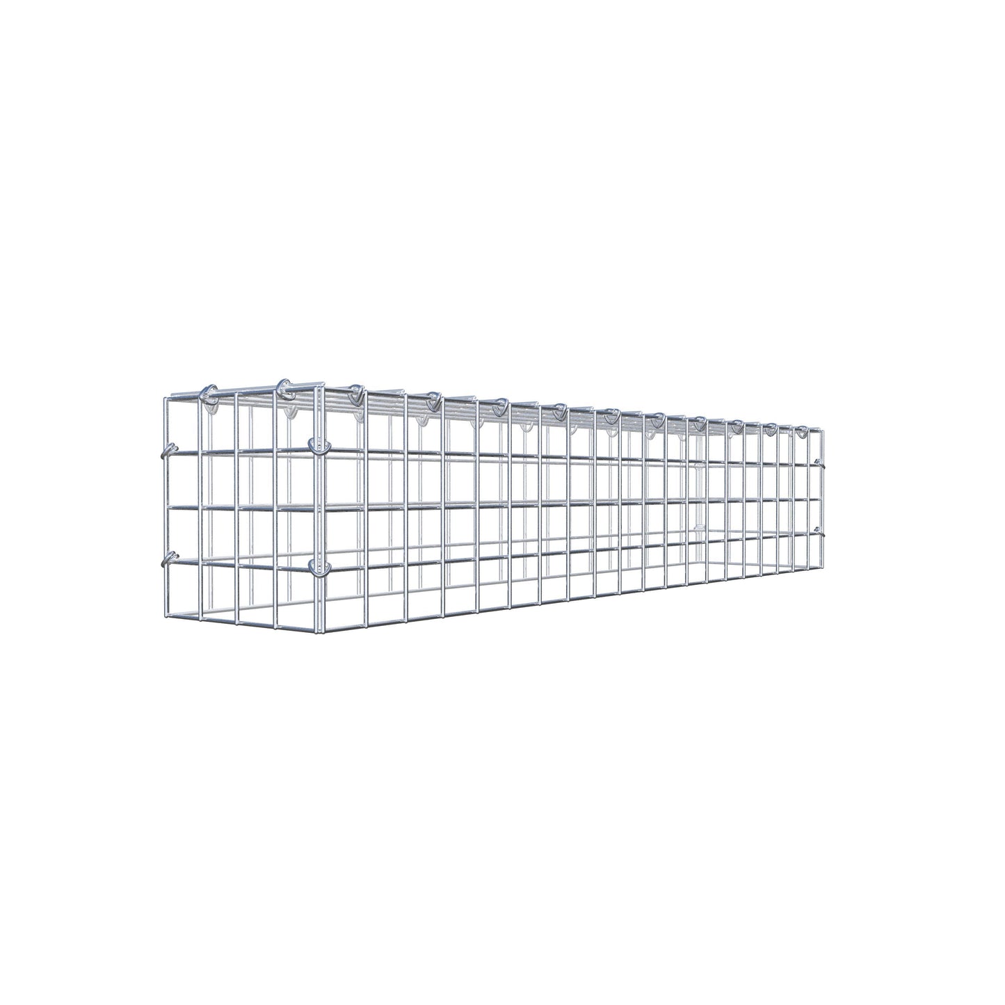 Extra gabion typ 3 100 cm x 20 cm x 20 cm (L x H x D), maskstorlek 5 cm x 5 cm, C-ring