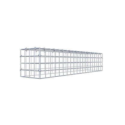 Extra gabion typ 3 100 cm x 20 cm x 20 cm (L x H x D), maskstorlek 5 cm x 5 cm, C-ring