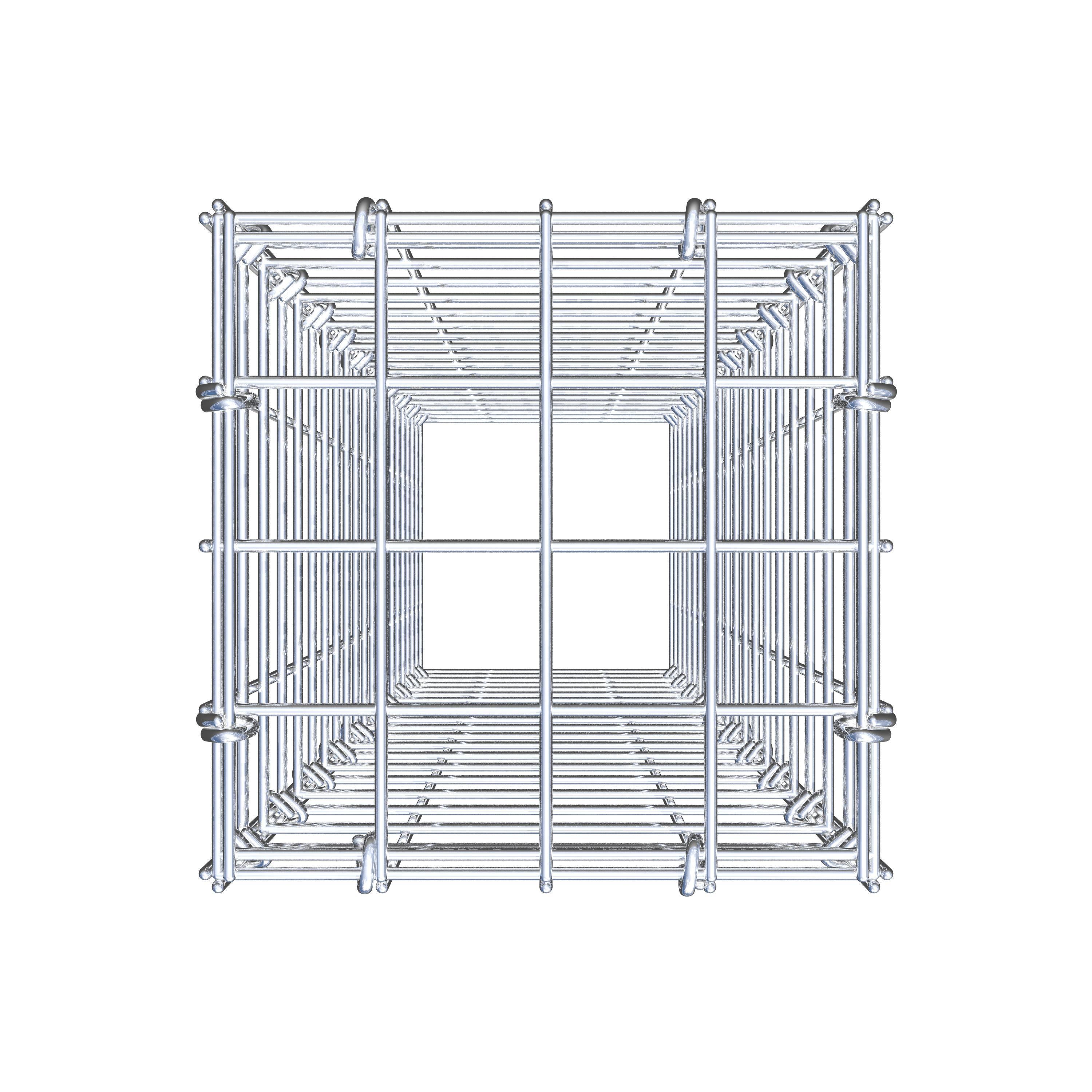 Monteret gabion type 3 100 cm x 20 cm x 20 cm (L x H x D), maskestørrelse 5 cm x 5 cm, C-ring