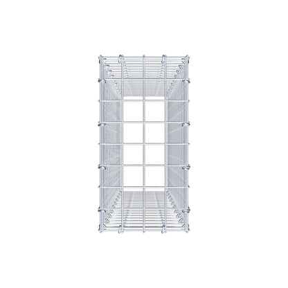 Mounted gabion type 3 100 cm x 20 cm x 40 cm (L x H x D), mesh size 5 cm x 5 cm, C-ring