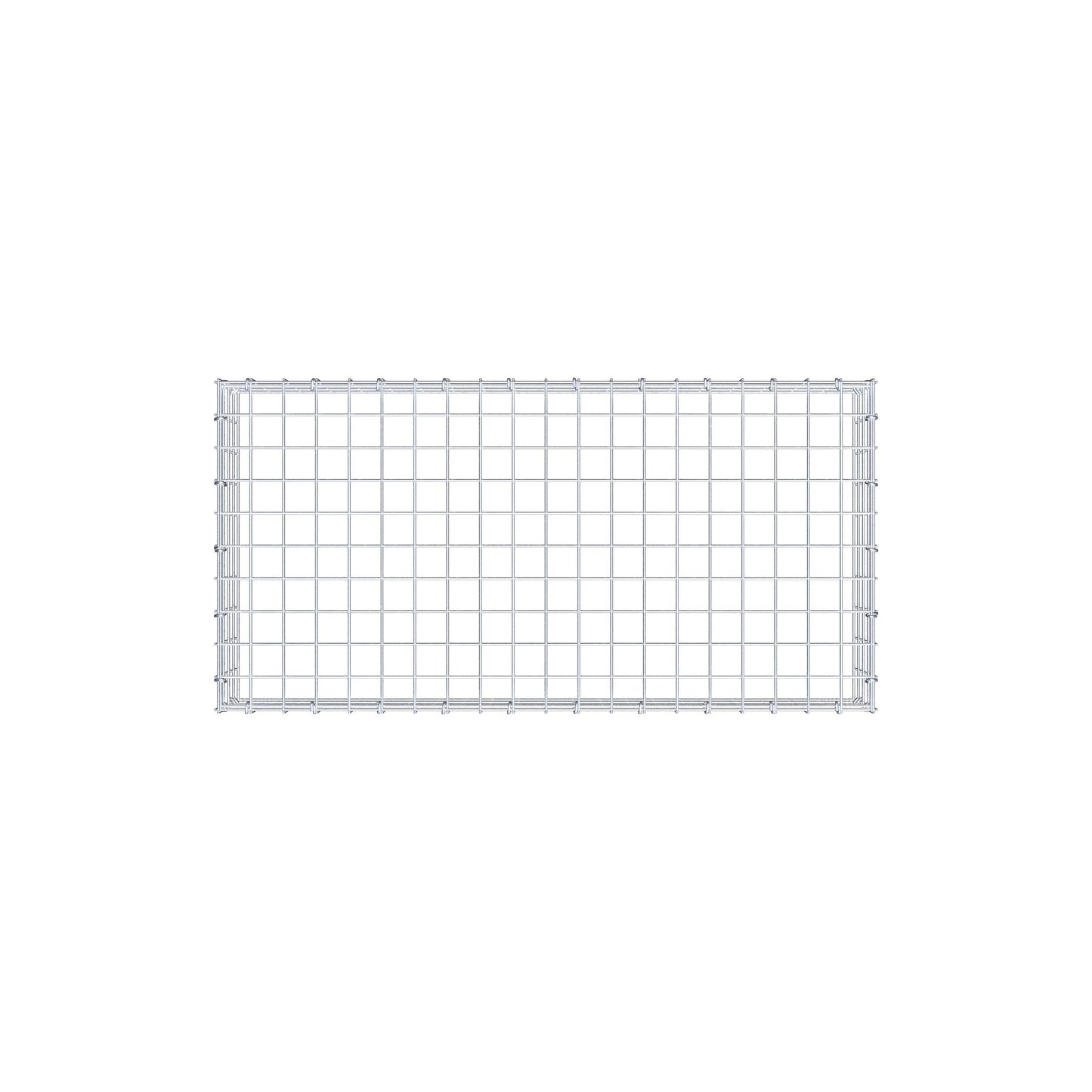 Anbaugabione Typ 3 100 cm x 20 cm x 50 cm (L x H x T), Maschenweite 5 cm x 5 cm, C-Ring
