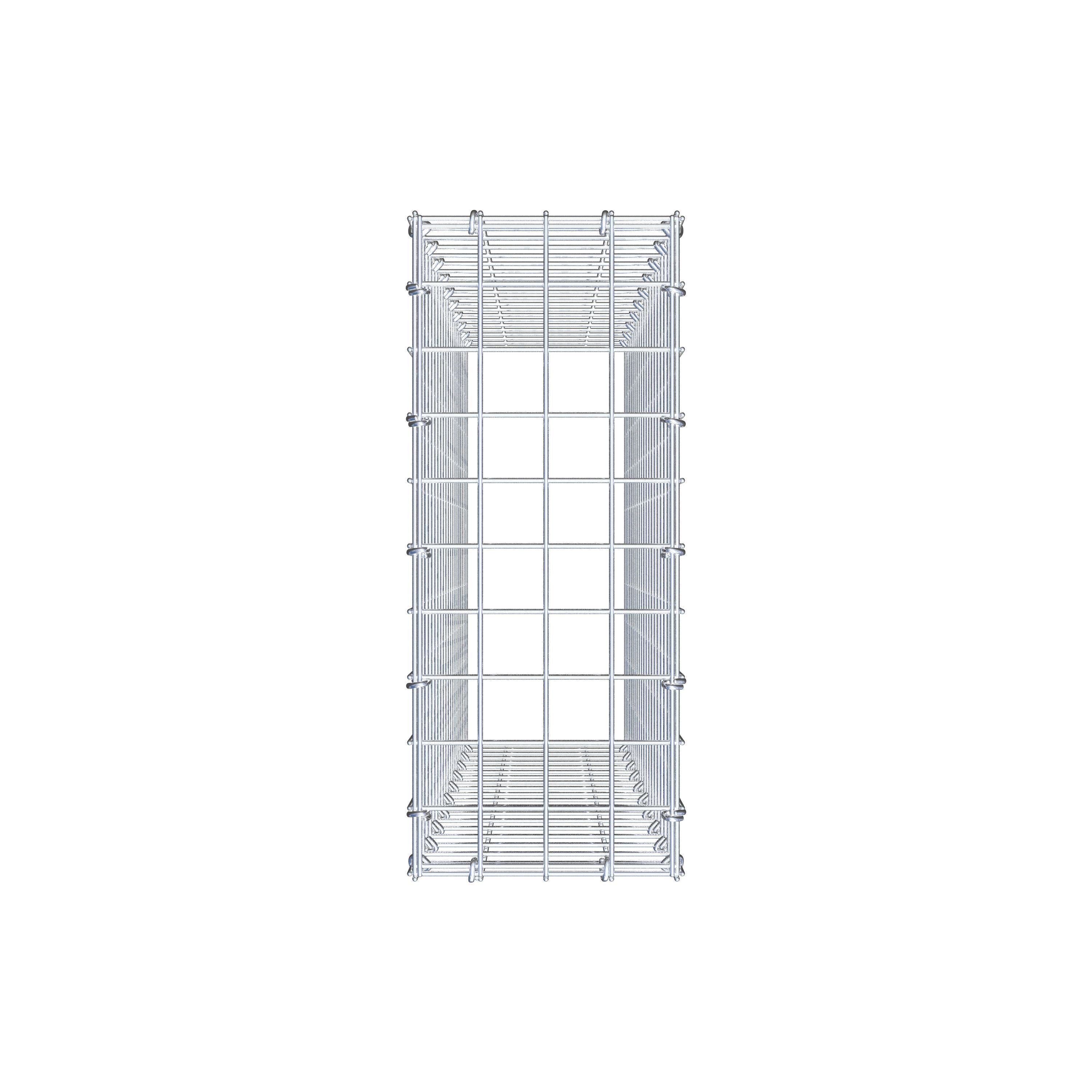 Anbaugabione Typ 3 100 cm x 20 cm x 50 cm (L x H x T), Maschenweite 5 cm x 5 cm, C-Ring