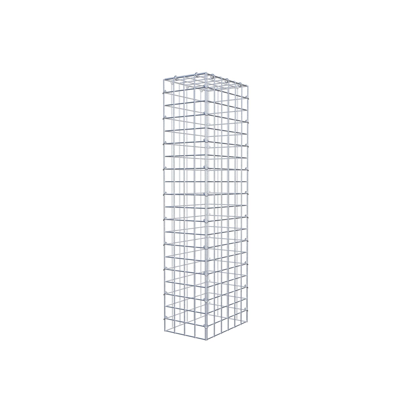 Mounted gabion type 3 100 cm x 30 cm x 20 cm (L x H x D), mesh size 5 cm x 5 cm, C-ring