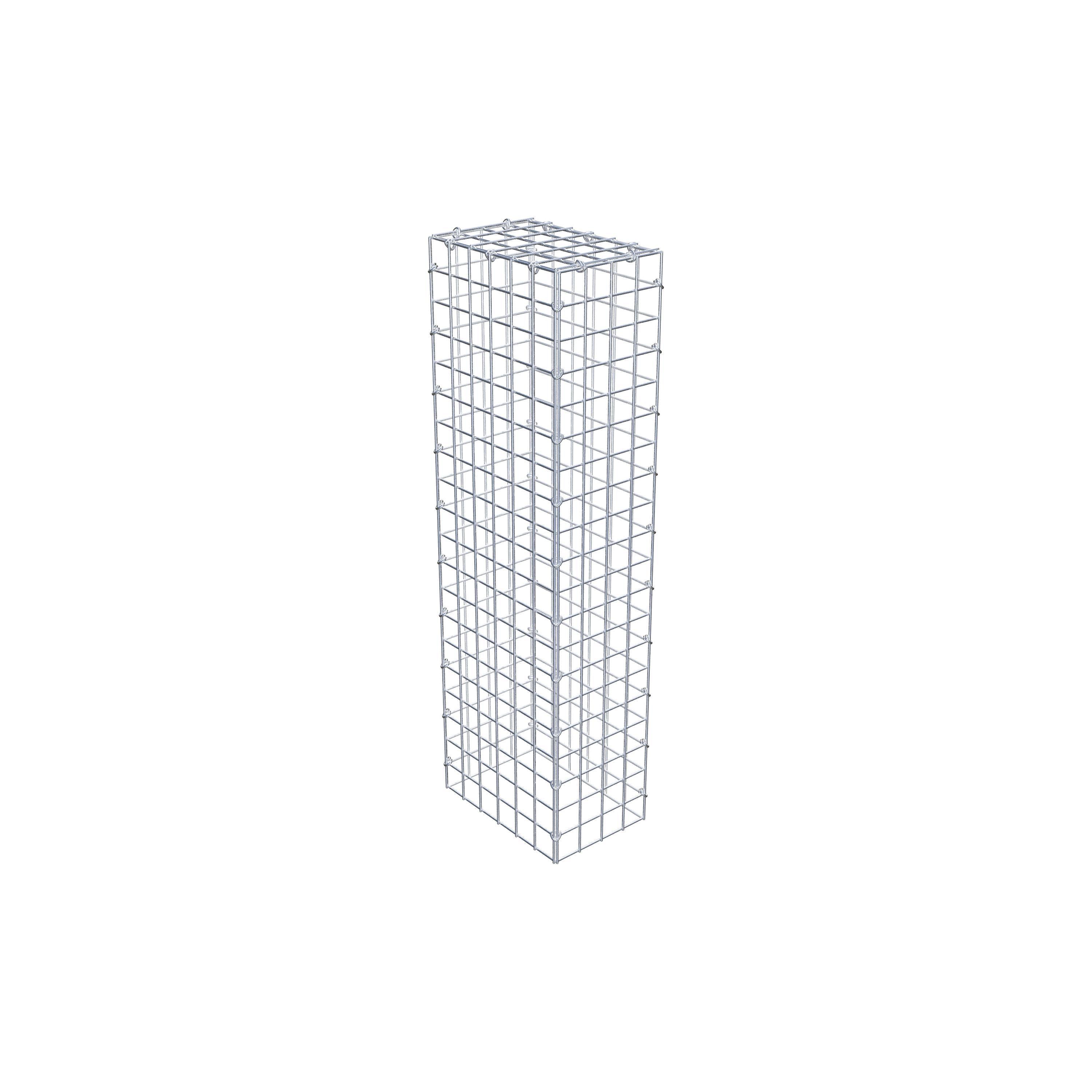 Mounted gabion type 3 100 cm x 30 cm x 20 cm (L x H x D), mesh size 5 cm x 5 cm, C-ring