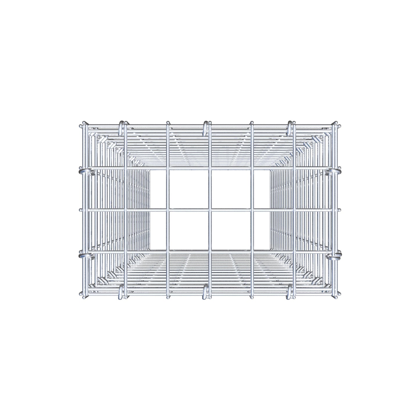 Mounted gabion type 3 100 cm x 30 cm x 20 cm (L x H x D), mesh size 5 cm x 5 cm, C-ring