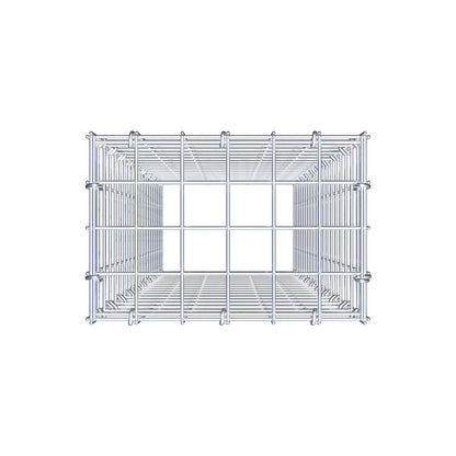 Mounted gabion type 3 100 cm x 30 cm x 20 cm (L x H x D), mesh size 5 cm x 5 cm, C-ring