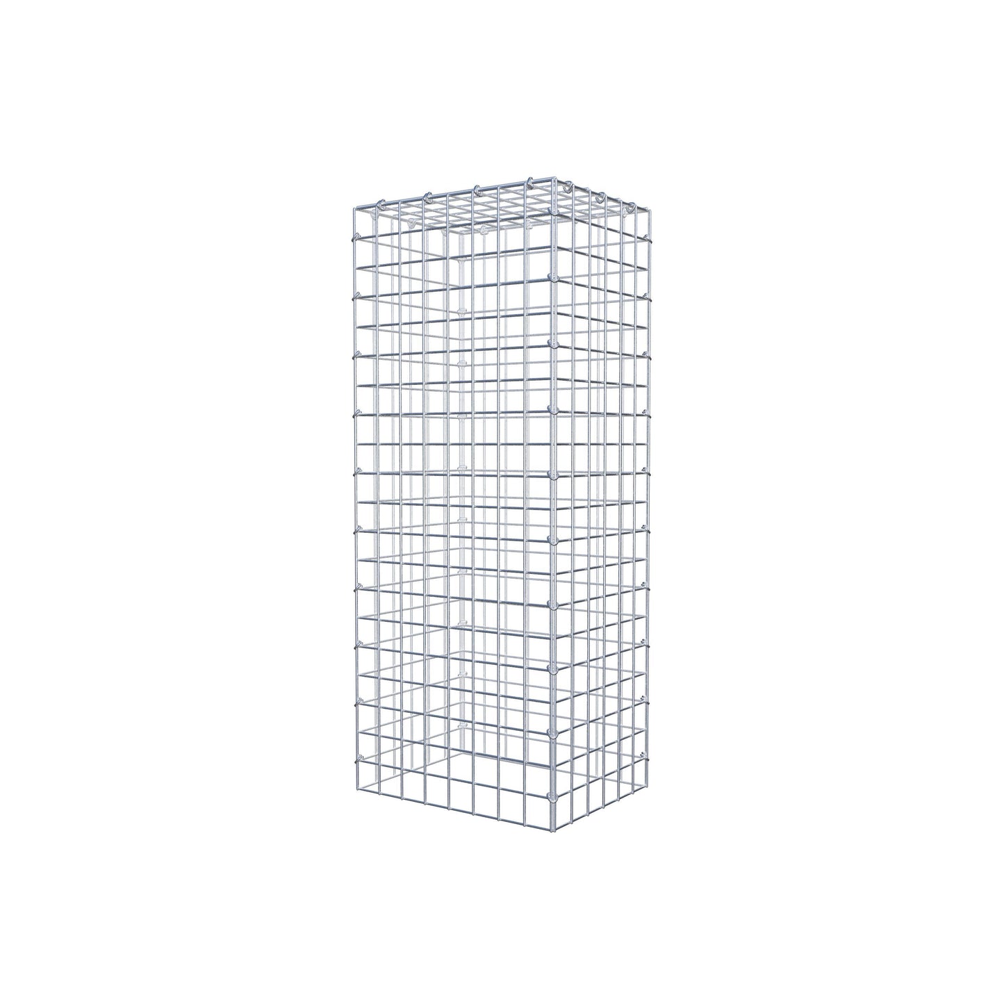 Mounted gabion type 3 100 cm x 30 cm x 40 cm (L x H x D), mesh size 5 cm x 5 cm, C-ring