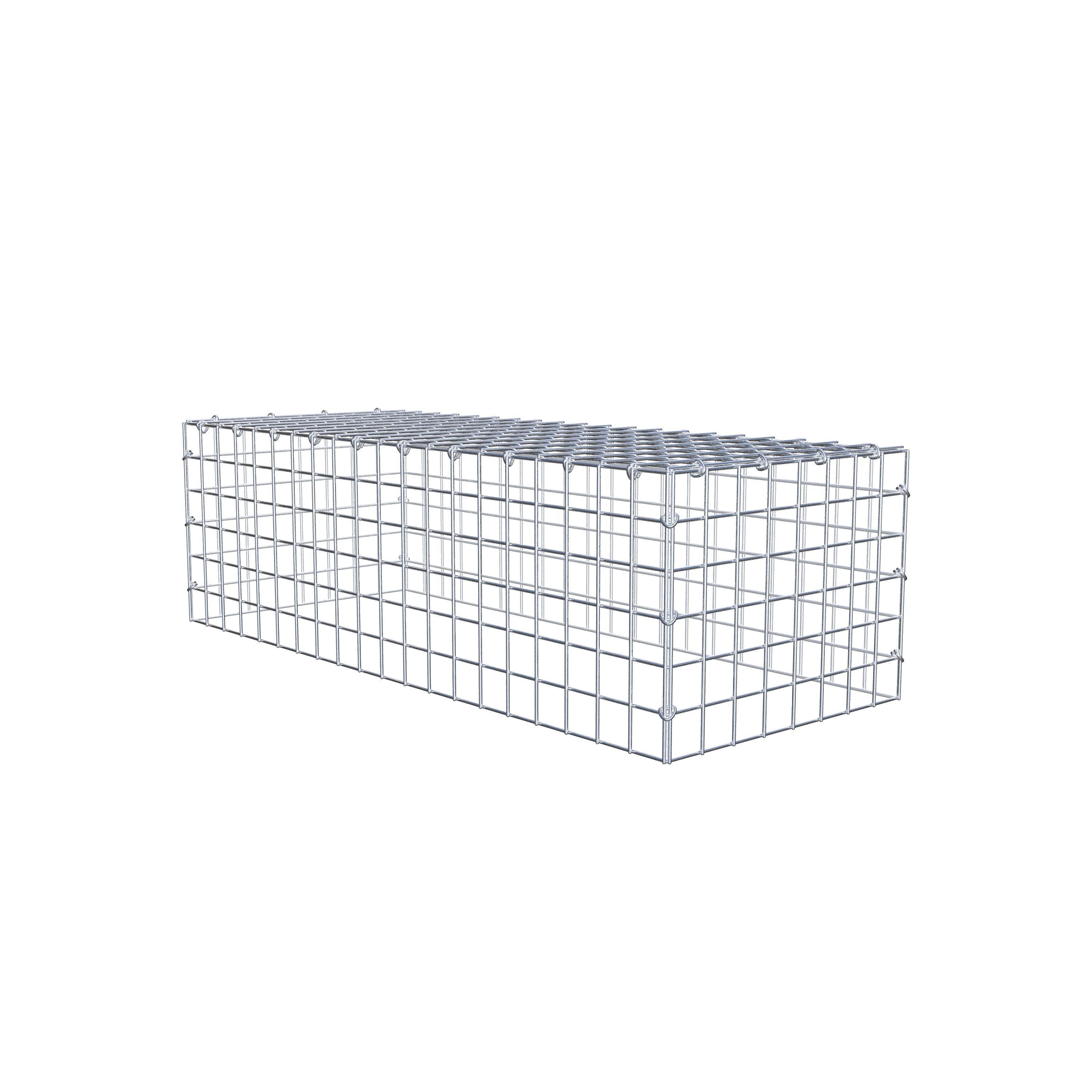 Anbaugabione Typ 3 100 cm x 30 cm x 40 cm (L x H x T), Maschenweite 5 cm x 5 cm, C-Ring