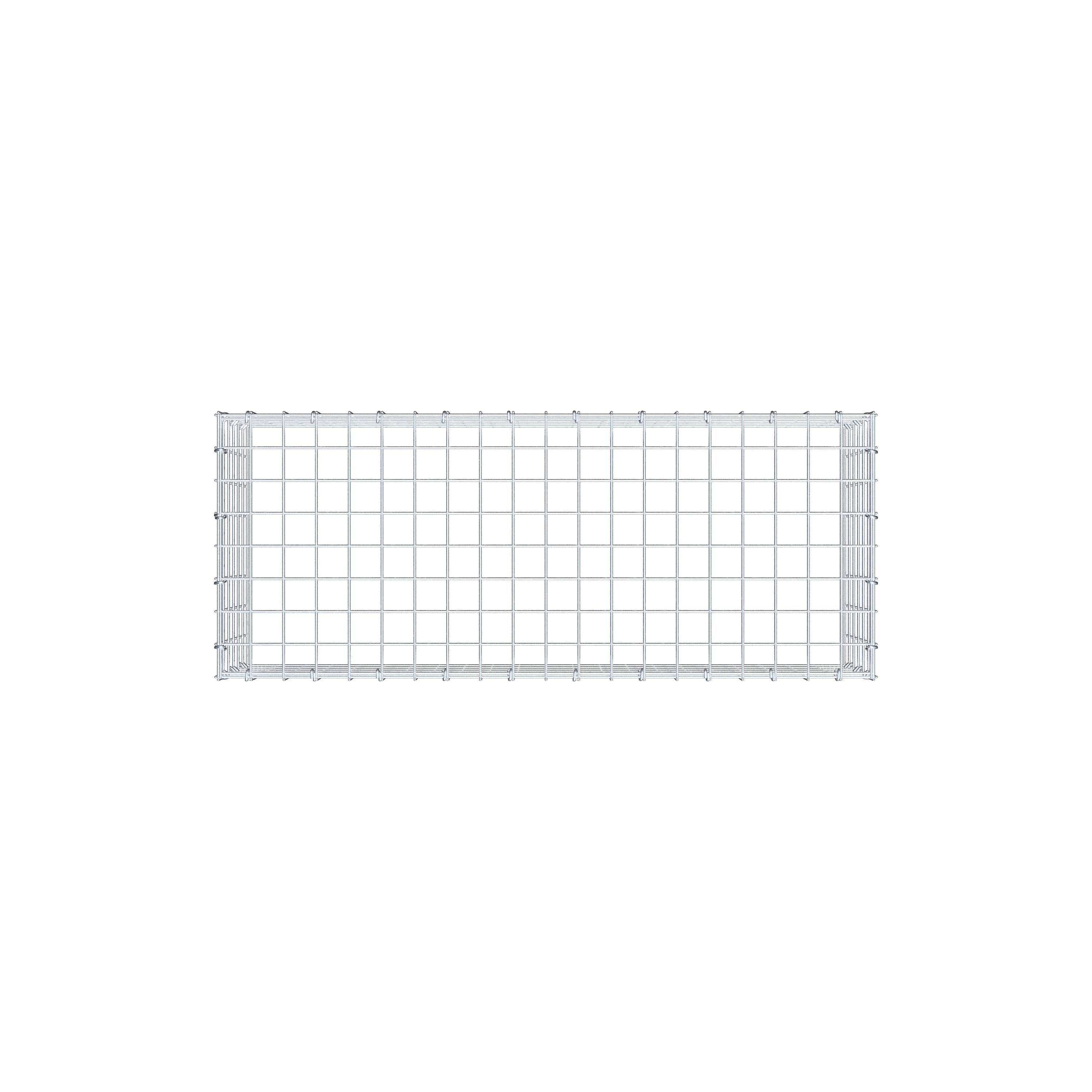 Anbaugabione Typ 3 100 cm x 30 cm x 40 cm (L x H x T), Maschenweite 5 cm x 5 cm, C-Ring