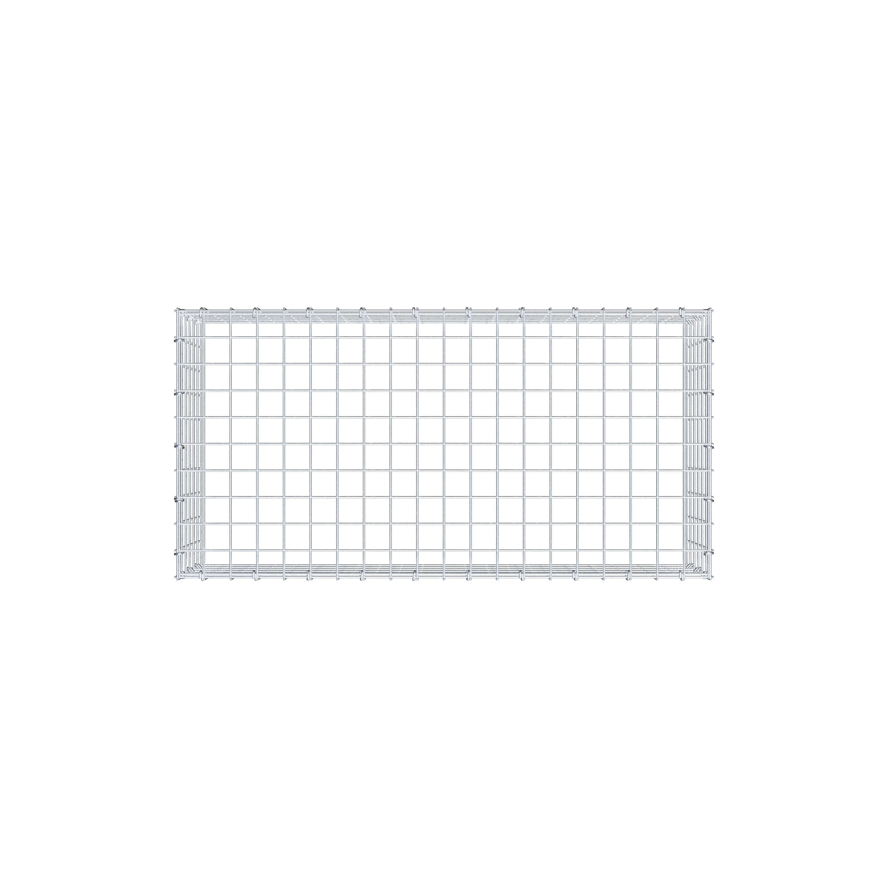 Anbaugabione Typ 3 100 cm x 30 cm x 50 cm (L x H x T), Maschenweite 5 cm x 5 cm, C-Ring