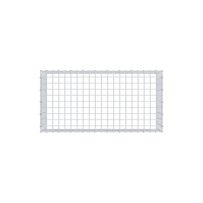 Mounted gabion type 3 100 cm x 30 cm x 50 cm (L x H x D), mesh size 5 cm x 5 cm, C-ring