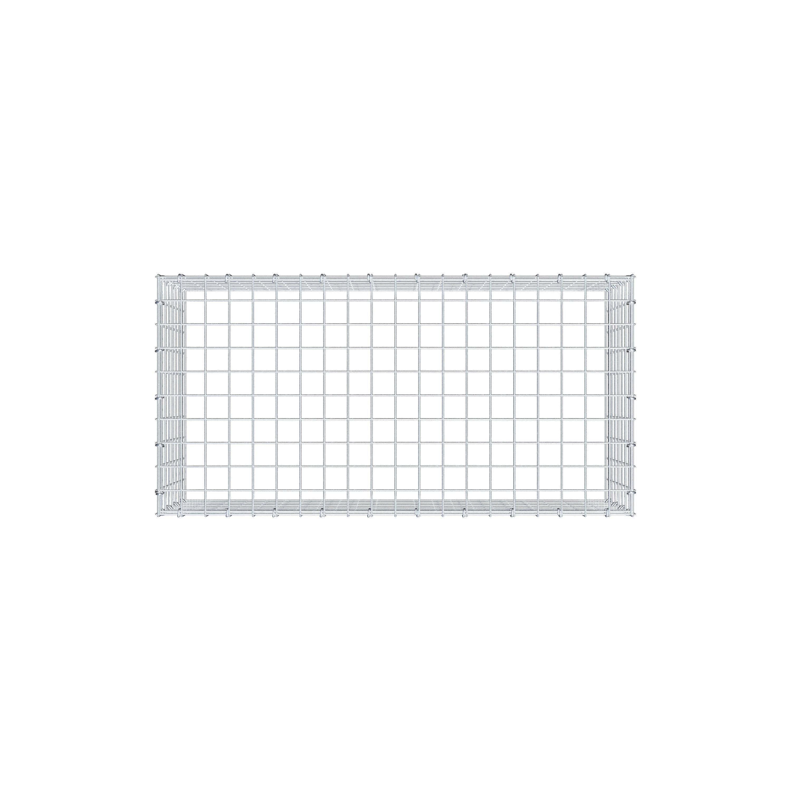 Anbaugabione Typ 3 100 cm x 40 cm x 50 cm (L x H x T), Maschenweite 5 cm x 5 cm, C-Ring