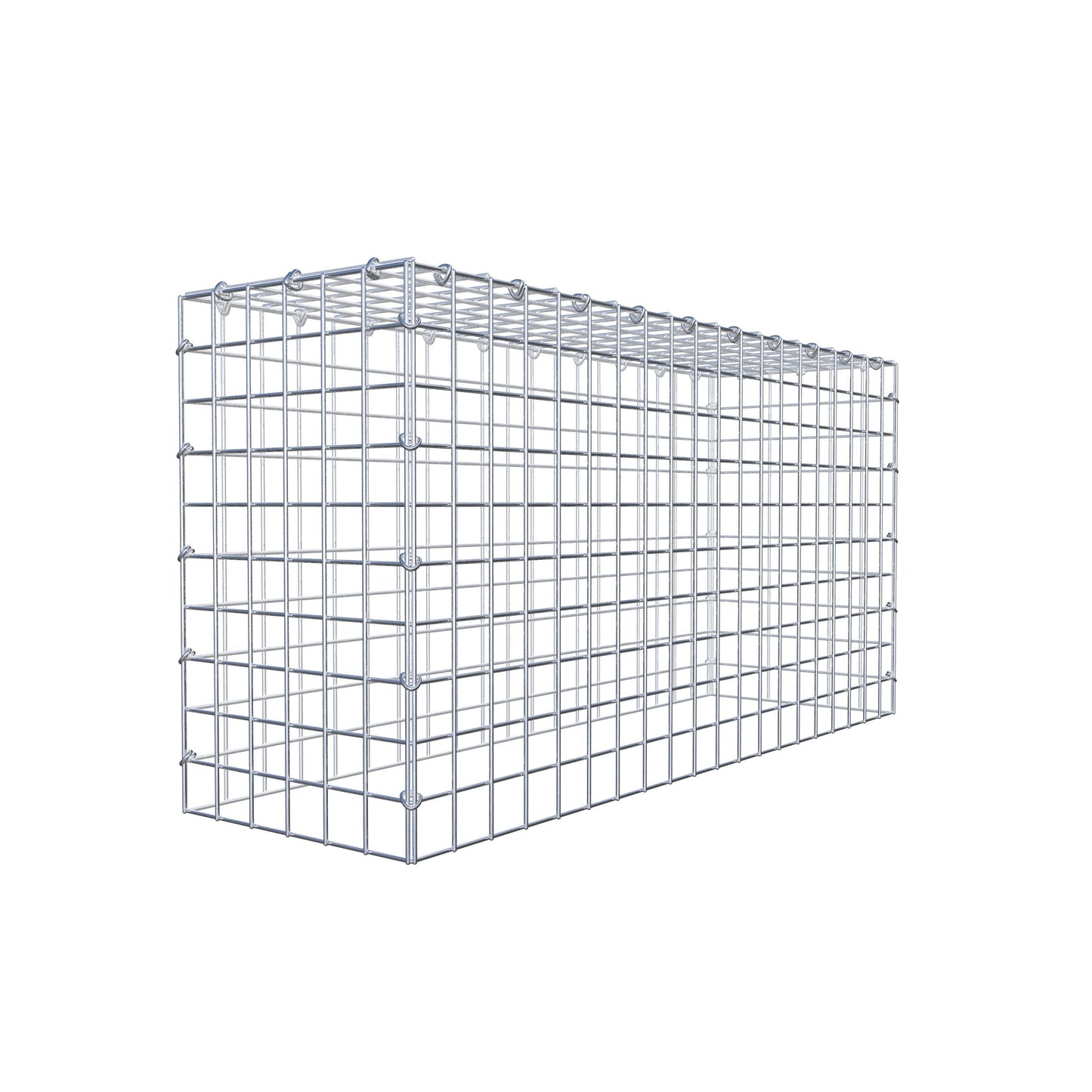 Anbaugabione Typ 3 100 cm x 50 cm x 30 cm (L x H x T), Maschenweite 5 cm x 5 cm, C-Ring