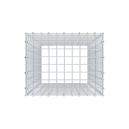 Mounted gabion type 3 100 cm x 50 cm x 40 cm (L x H x D), mesh size 5 cm x 5 cm, C-ring