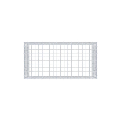 Mounted gabion type 3 100 cm x 50 cm x 50 cm (L x H x D), mesh size 5 cm x 5 cm, C-ring