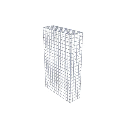 Monteret gabion type 3 100 cm x 60 cm x 20 cm (L x H x D), maskestørrelse 5 cm x 5 cm, C-ring
