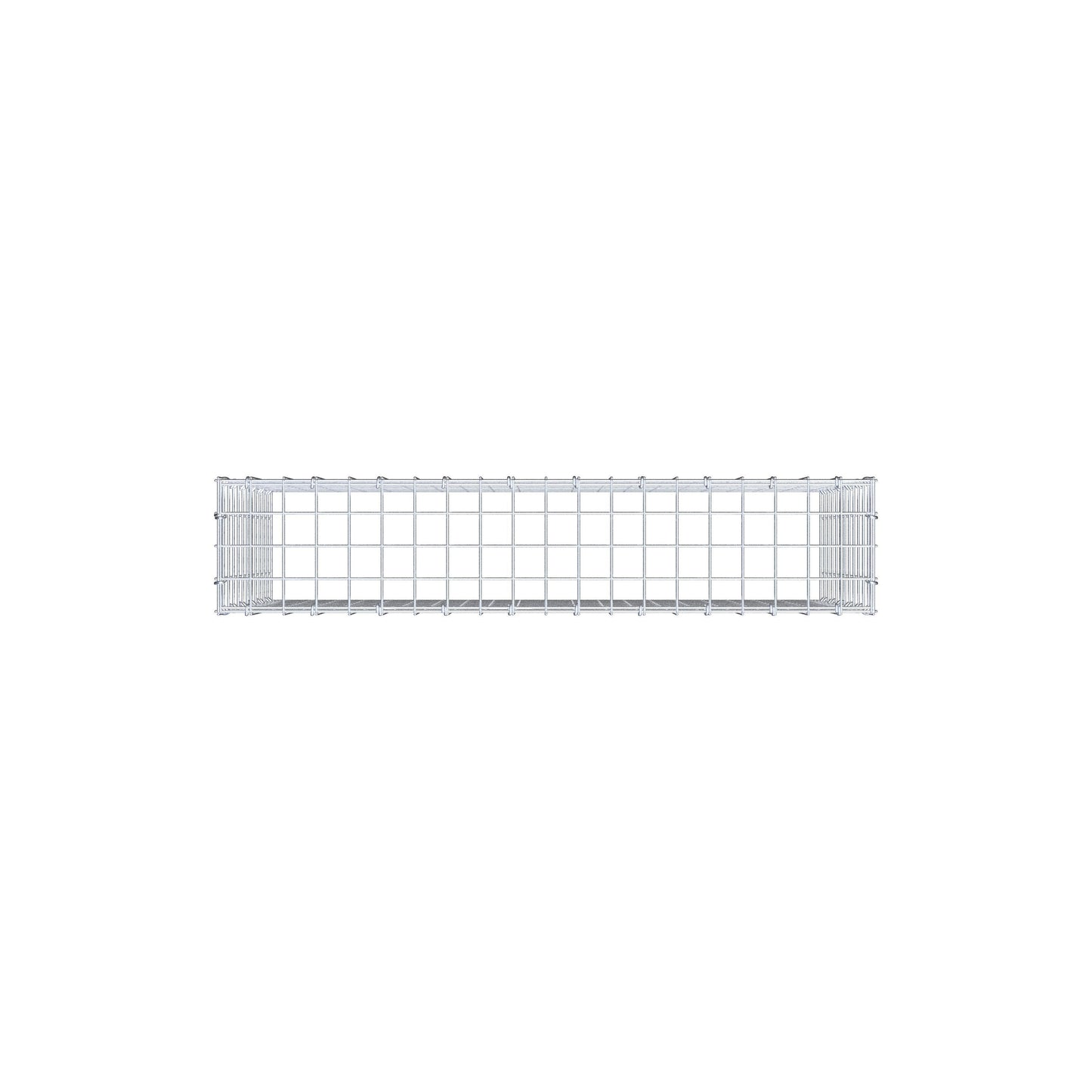 Monteret gabion type 3 100 cm x 60 cm x 20 cm (L x H x D), maskestørrelse 5 cm x 5 cm, C-ring