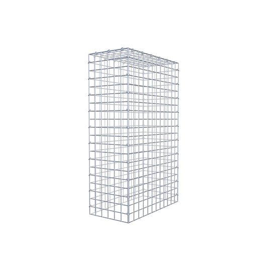 Typ 3 påbyggnadsgabion 100 cm x 60 cm x 30 cm (L x H x D), maskstorlek 5 cm x 5 cm, C-ring