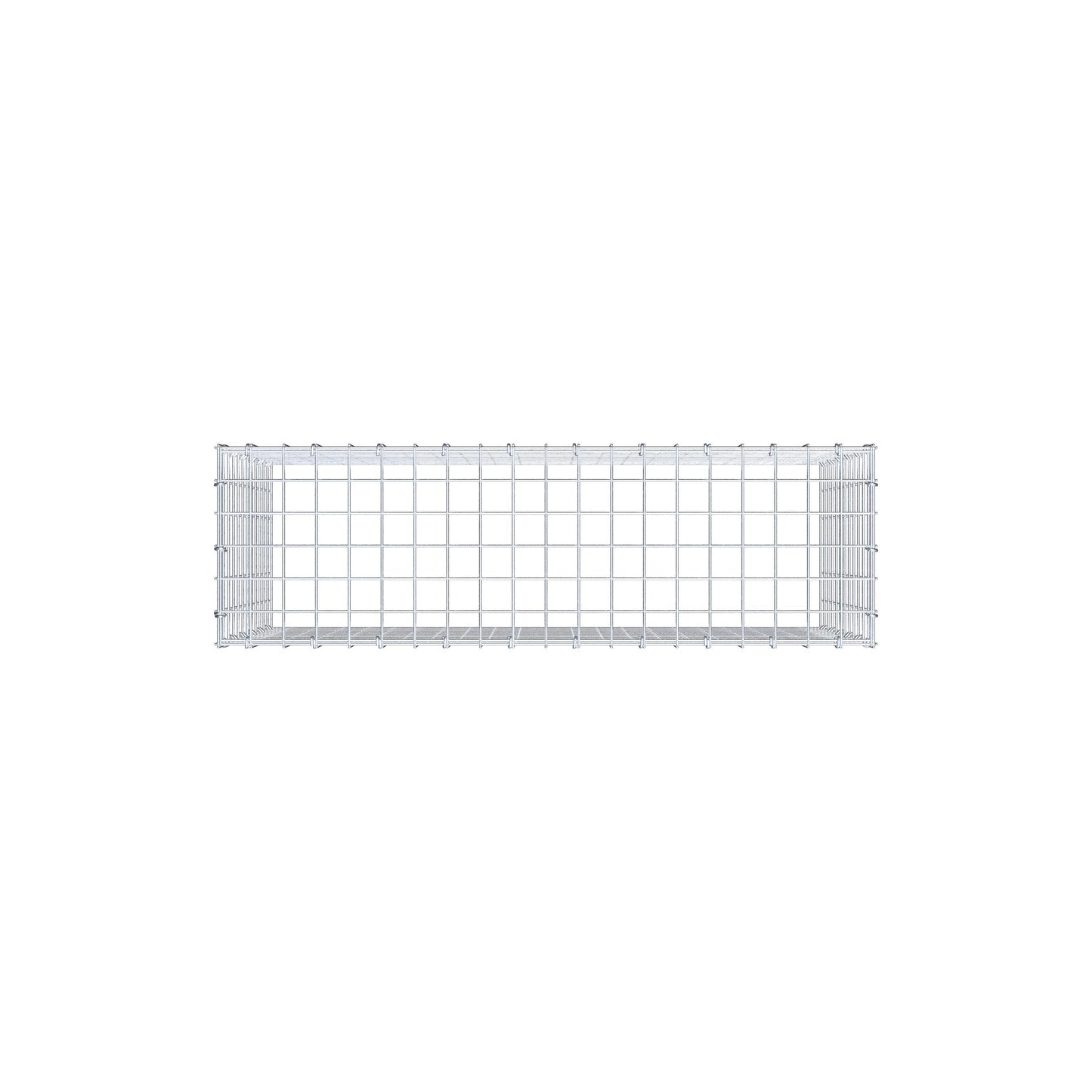 Mounted gabion type 3 100 cm x 60 cm x 30 cm (L x H x D), mesh size 5 cm x 5 cm, C-ring