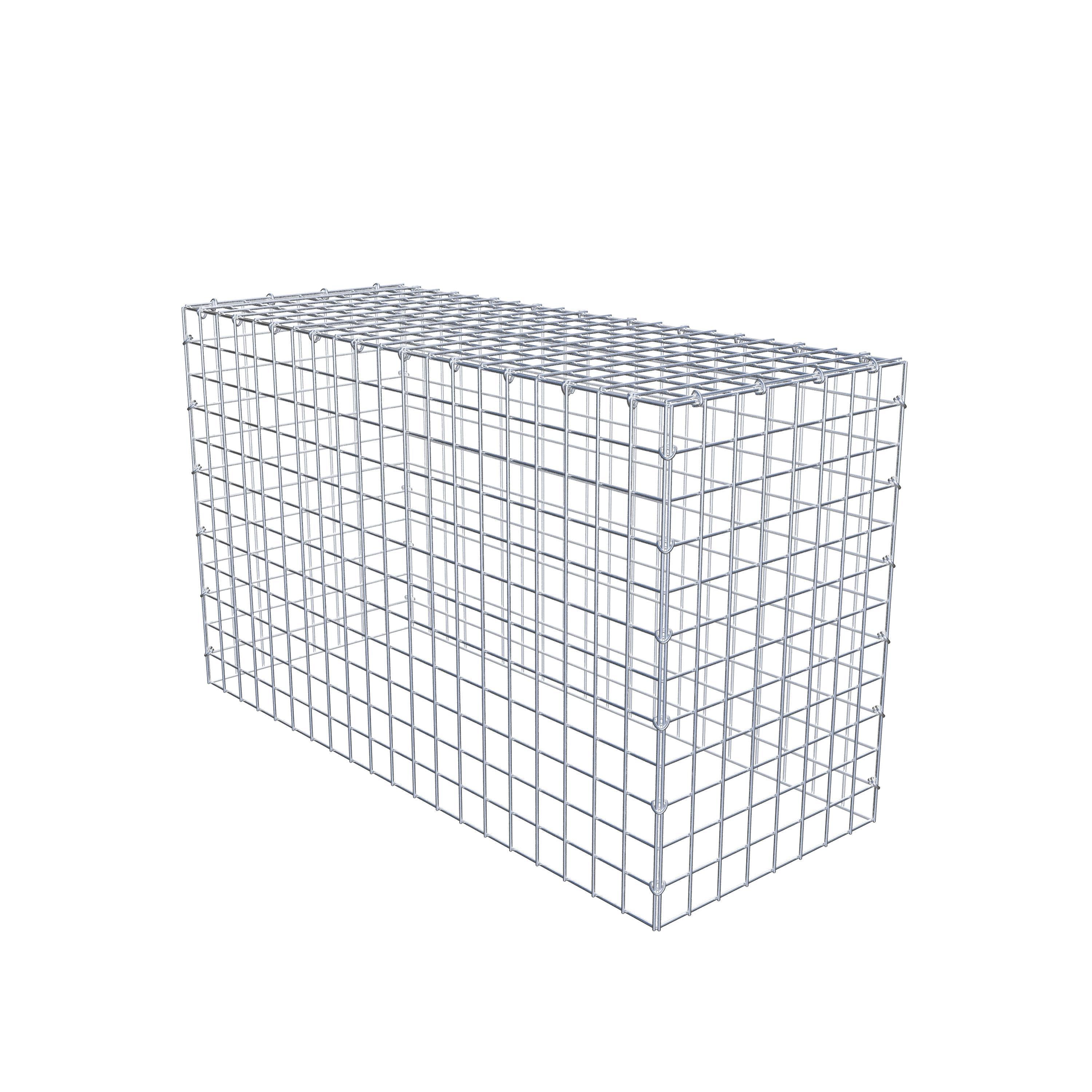 Mounted gabion type 3 100 cm x 60 cm x 40 cm (L x H x D), mesh size 5 cm x 5 cm, C-ring