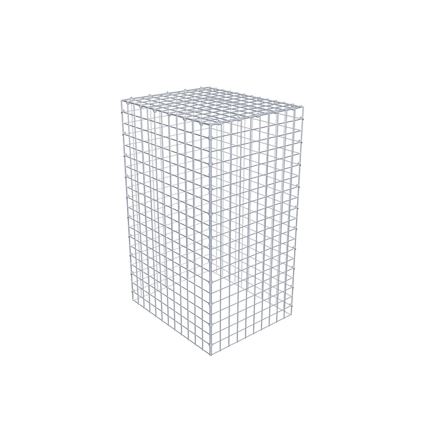 Mounted gabion type 3 100 cm x 60 cm x 50 cm (L x H x D), mesh size 5 cm x 5 cm, C-ring