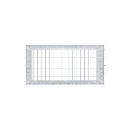 Mounted gabion type 3 100 cm x 60 cm x 50 cm (L x H x D), mesh size 5 cm x 5 cm, C-ring
