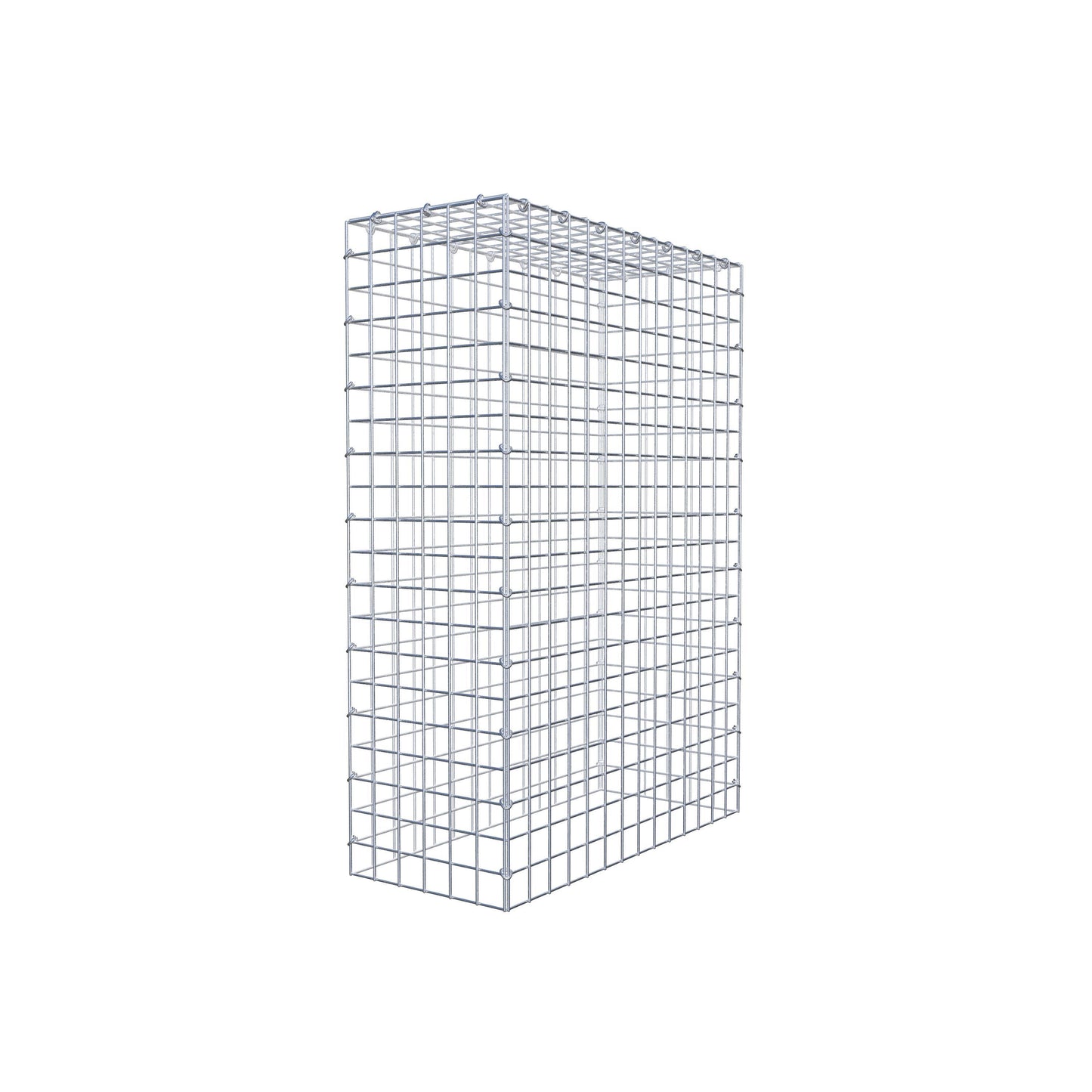 Typ 3 påbyggnadsgabion 100 cm x 70 cm x 30 cm (L x H x D), maskstorlek 5 cm x 5 cm, C-ring