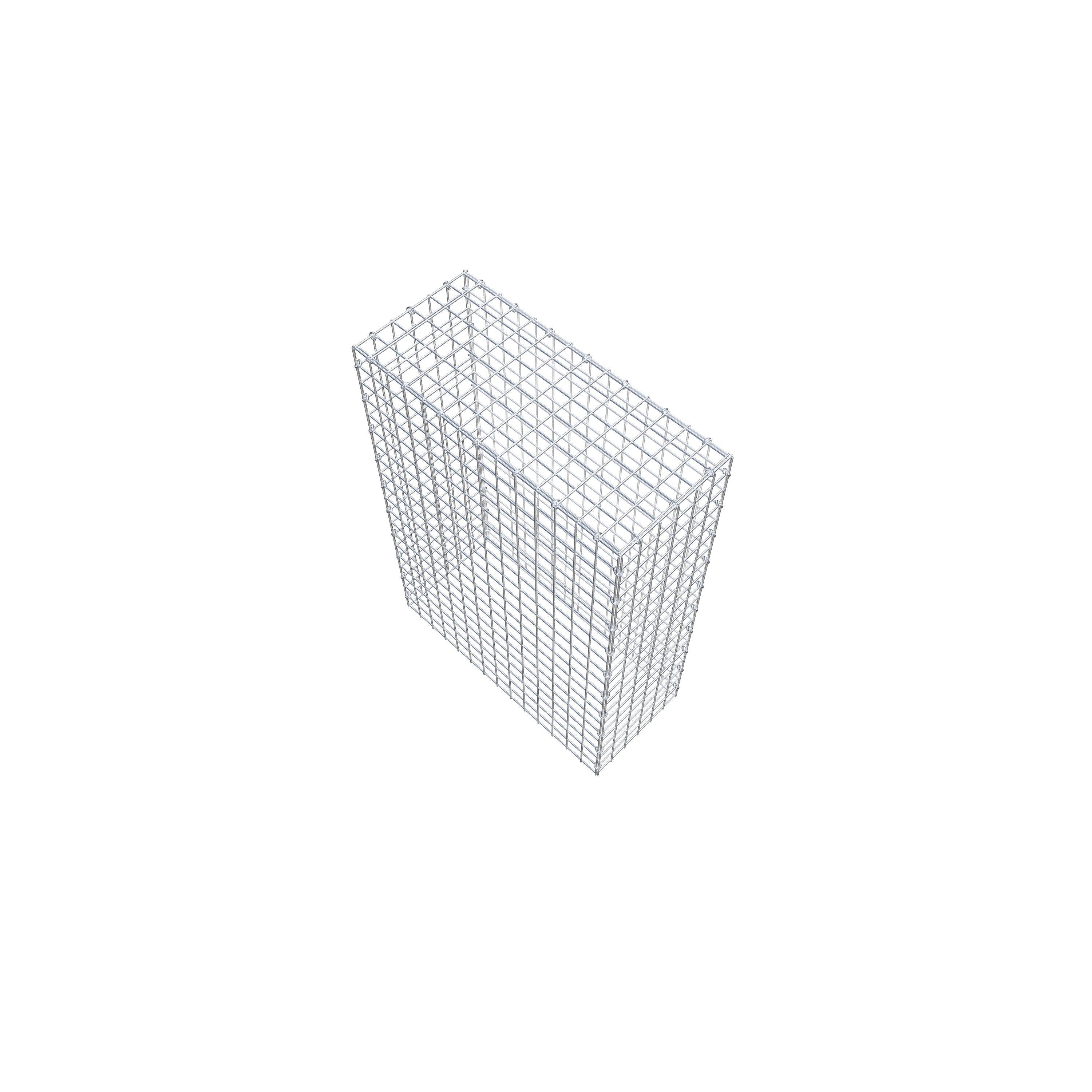 Monteret gabion type 3 100 cm x 70 cm x 30 cm (L x H x D), maskestørrelse 5 cm x 5 cm, C-ring